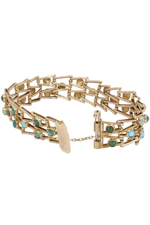 BRACELET ANCIEN TURQUOISES — vue 3