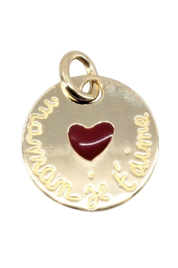 PENDENTIF "MAMAN JE T'AIME" — vue 1