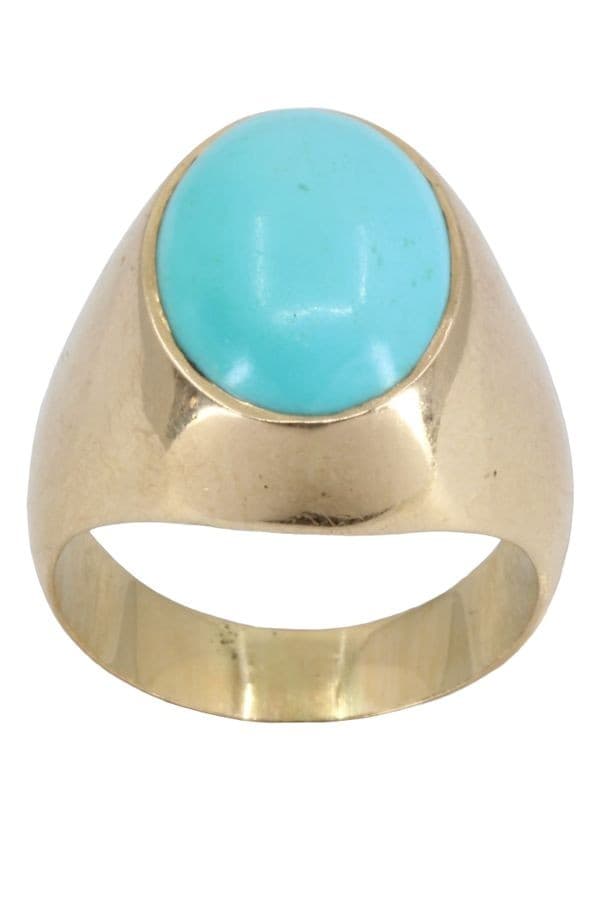 CHEVALIÉRE ANCIENNE TURQUOISE — vue 1