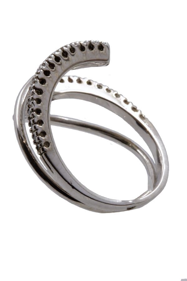 BAGUE MODERNE DIAMANTS — vue 6