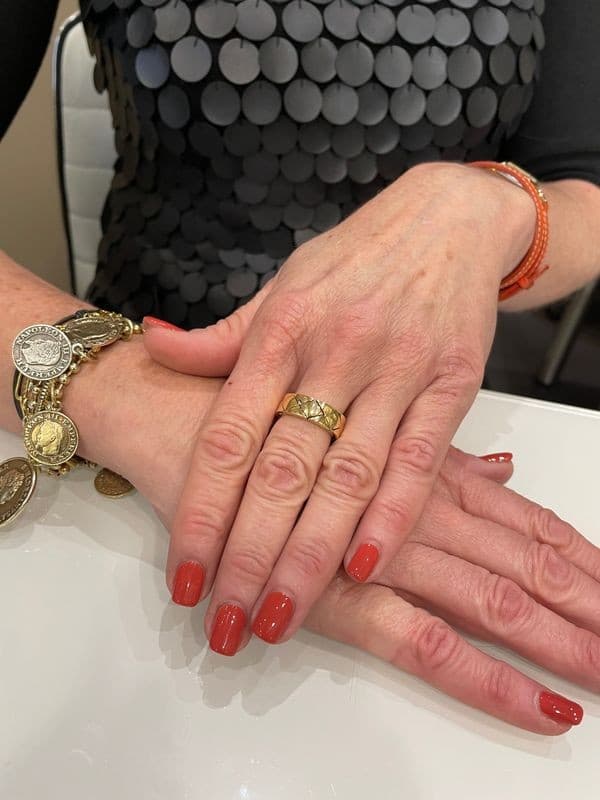 BAGUE CHANEL MATELASSÉ — vue 2