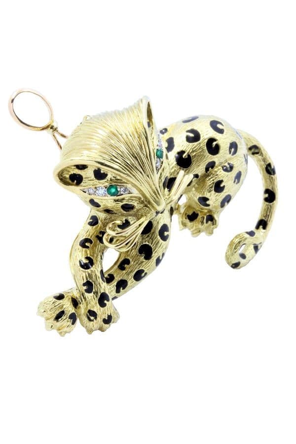 BROCHE PANTHÈRE FRED "OMBRE FÉLINE" — vue 4