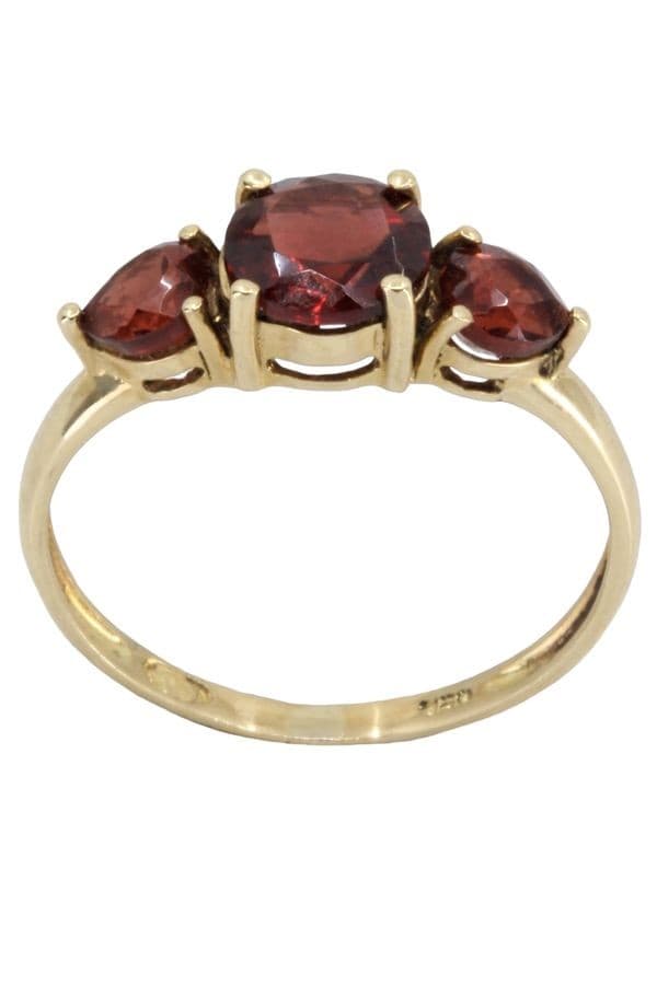 BAGUE JARRETIÉRE GRENATS — vue 1