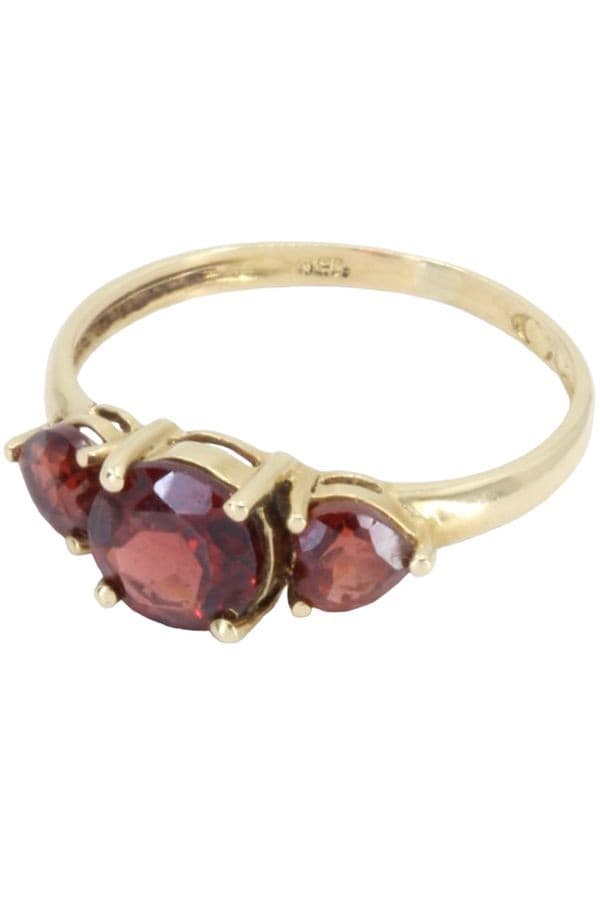 BAGUE JARRETIÉRE GRENATS — vue 3