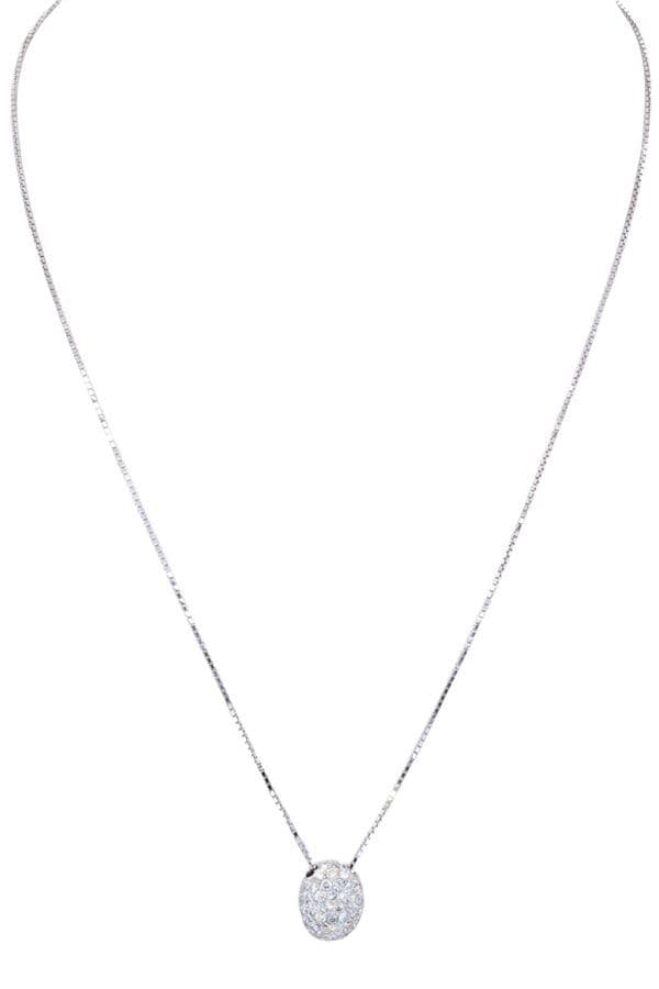 COLLIER PAVAGE DIAMANTS — vue 1