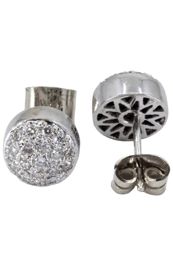 BOUCLES D'OREILLES PAVAGE DIAMANTS — vue 3