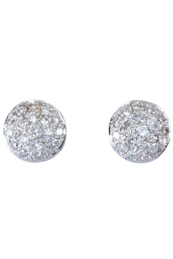 BOUCLES D'OREILLES PAVAGE DIAMANTS — vue 1