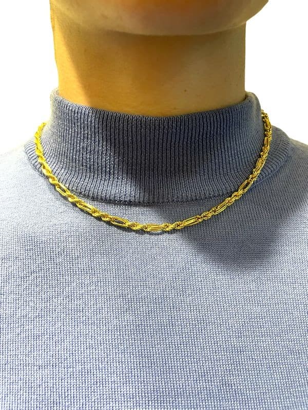 COLLIER MAILLE FANTAISIE — vue 2