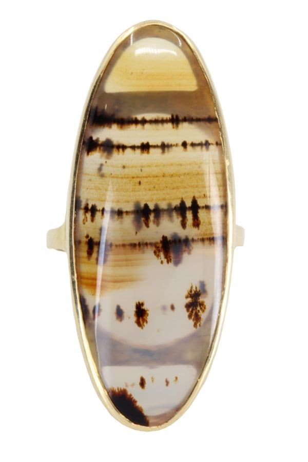 BAGUE AGATE PAYSAGÉE — vue 3