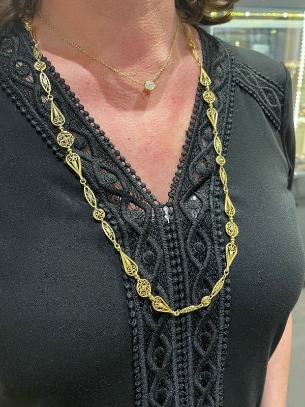 COLLIER ANCIEN FILIGRANE — vue 2