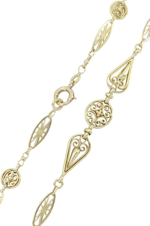 COLLIER ANCIEN FILIGRANE — vue 3