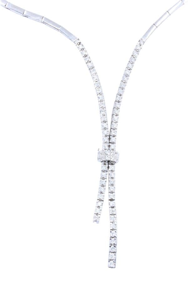 COLLIER CRAVATE DIAMANTS — vue 3