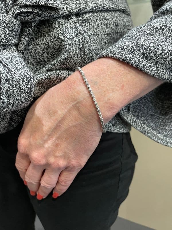BRACELET LIGNE TENNIS DIAMANTS — vue 2