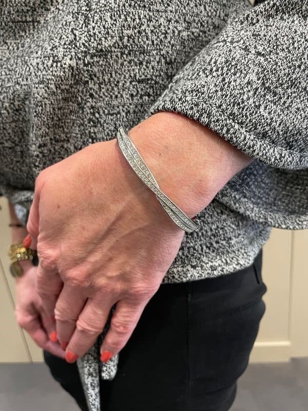 BRACELET JONC SWAROVSKI "TWIST" — vue 2