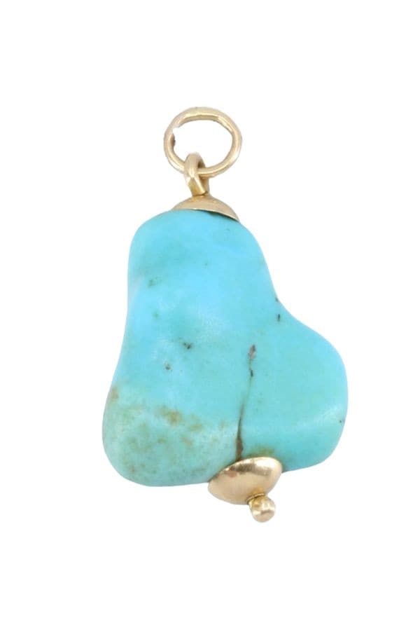 PENDENTIF TURQUOISE ANCIEN — vue 3