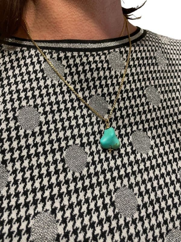 PENDENTIF TURQUOISE ANCIEN — vue 2