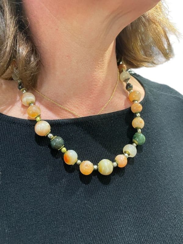 COLLIER PERLES FANTAISIE — vue 2