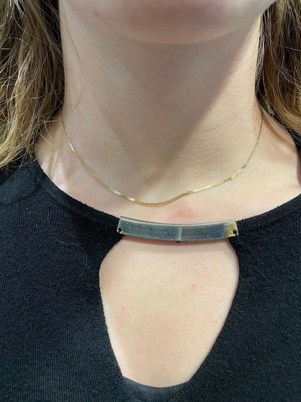 CHAINE MAILLE MARINE PLATE — vue 2