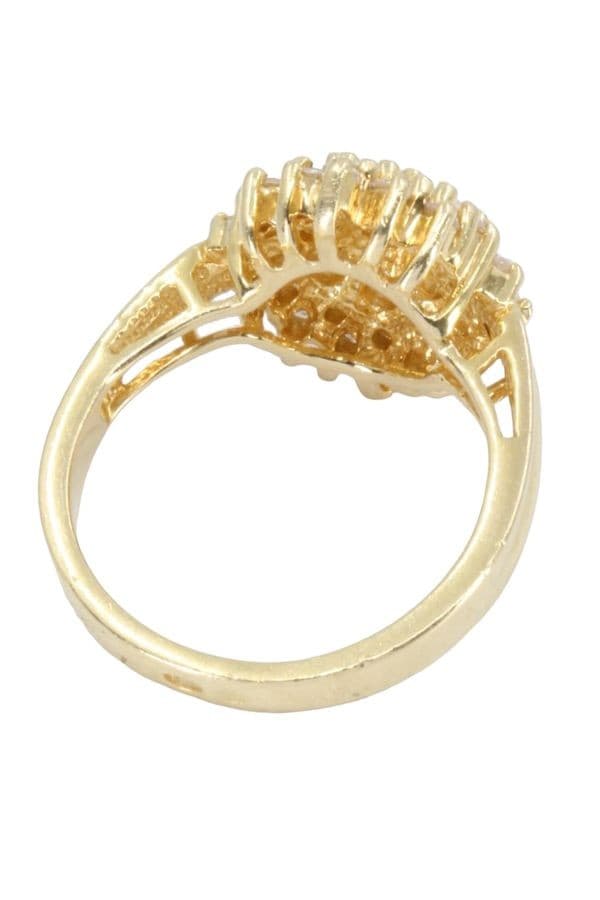 BAGUE MODERNE PAVAGE DIAMANTS — vue 6