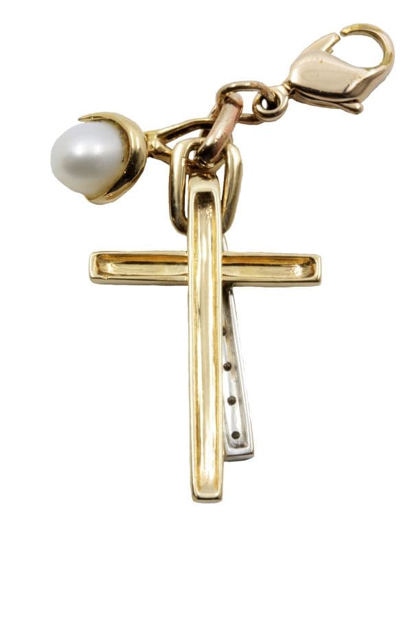 BRELOQUE CROIX GUY LAROCHE — vue 2