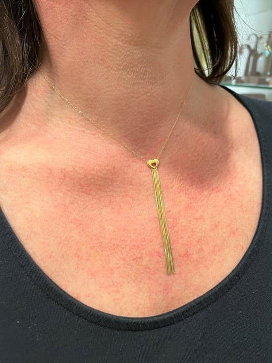 COLLIER MODERNE COEUR — vue 2