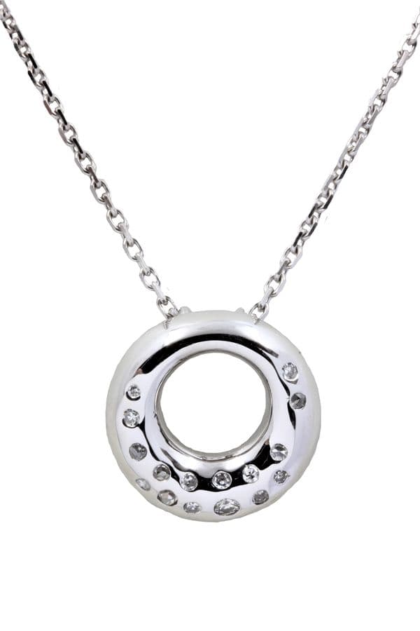 COLLIER MODERNE DIAMANTS — vue 1