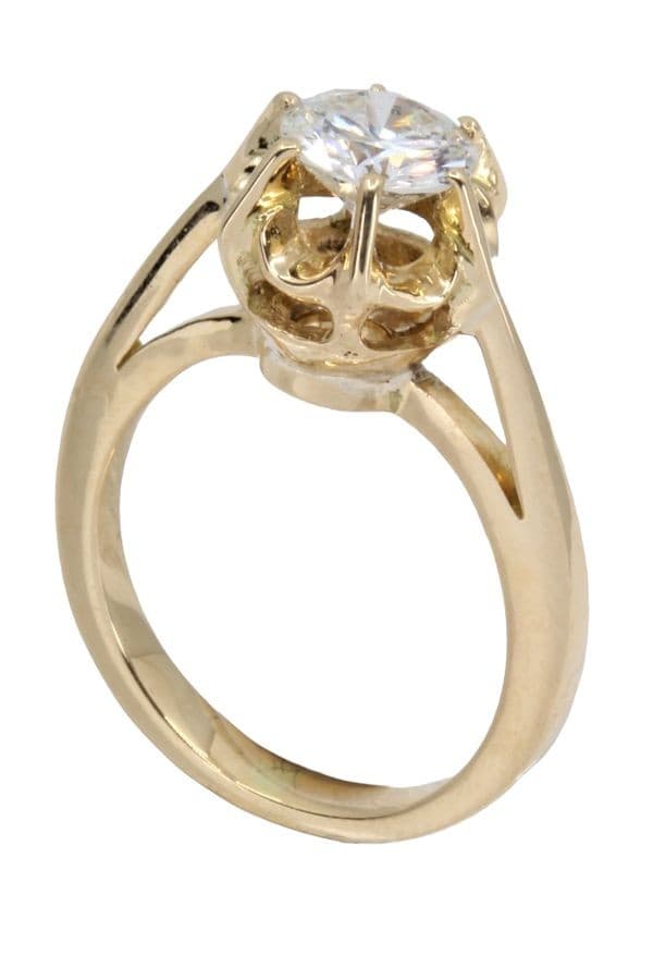 SOLITAIRE MODERNE DIAMANT 1.04 CARAT — vue 5