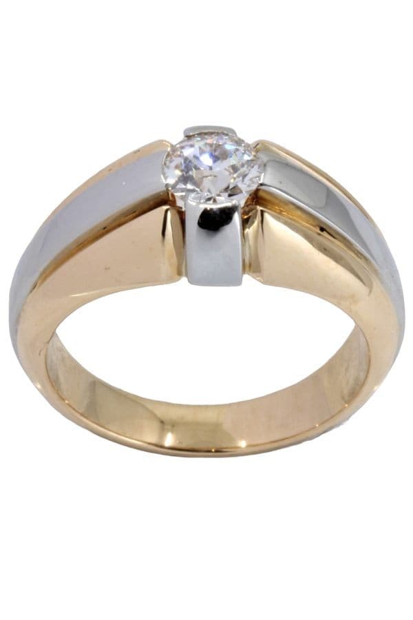 JONC ANGLAIS DIAMANT 0.57 CARAT — vue 1