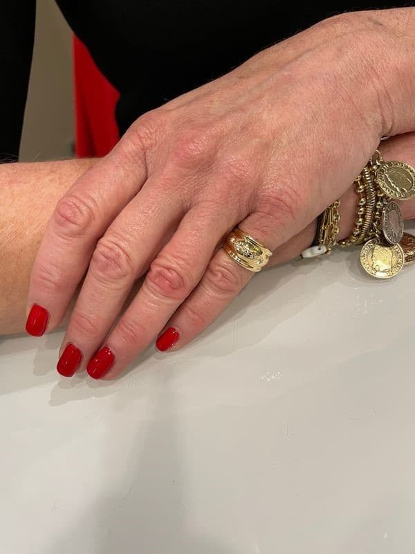 BAGUE JONC DIAMANTS GODRONNÉ — vue 2