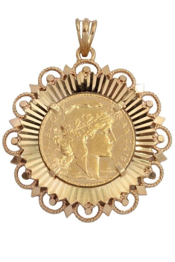 PENDENTIF 20 FRANCS MARIANNE — vue 1
