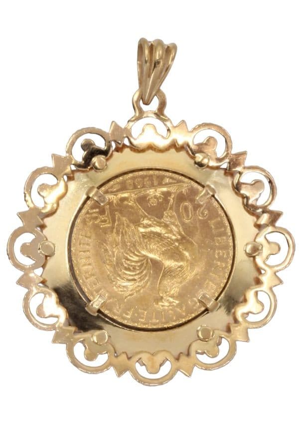 PENDENTIF 20 FRANCS MARIANNE — vue 3