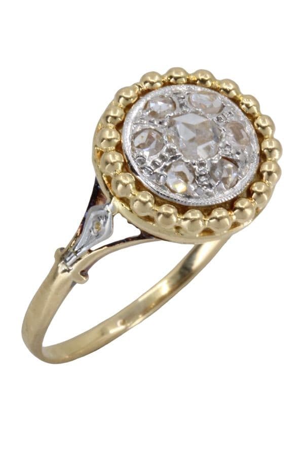 BAGUE ART-DÉCO DIAMANTS — vue 4