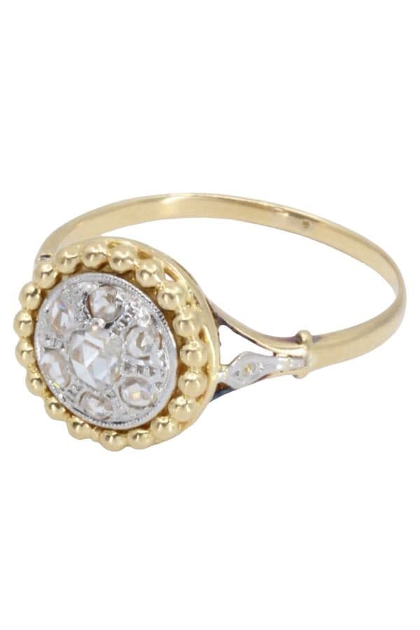 BAGUE ART-DÉCO DIAMANTS — vue 3