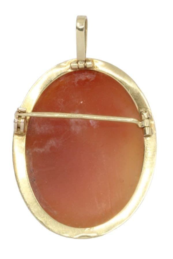 BROCHE PENDENTIF CAMÉE ANCIEN — vue 3