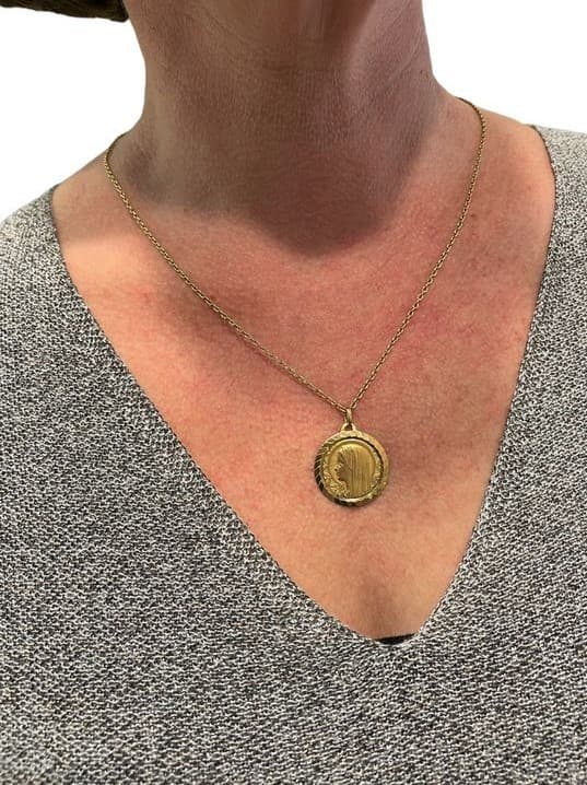 MÉDAILLE VIERGE ANCIENNE — vue 2
