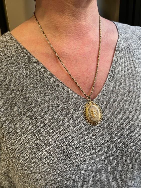 PENDENTIF PERLES NAPOLÉON III — vue 2