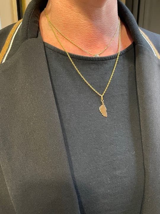 PENDENTIF CARTE CORSE — vue 2