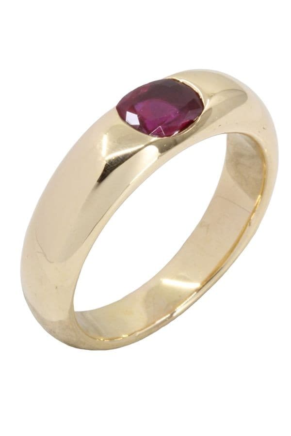 BAGUE MODERNE JONC RUBIS — vue 4