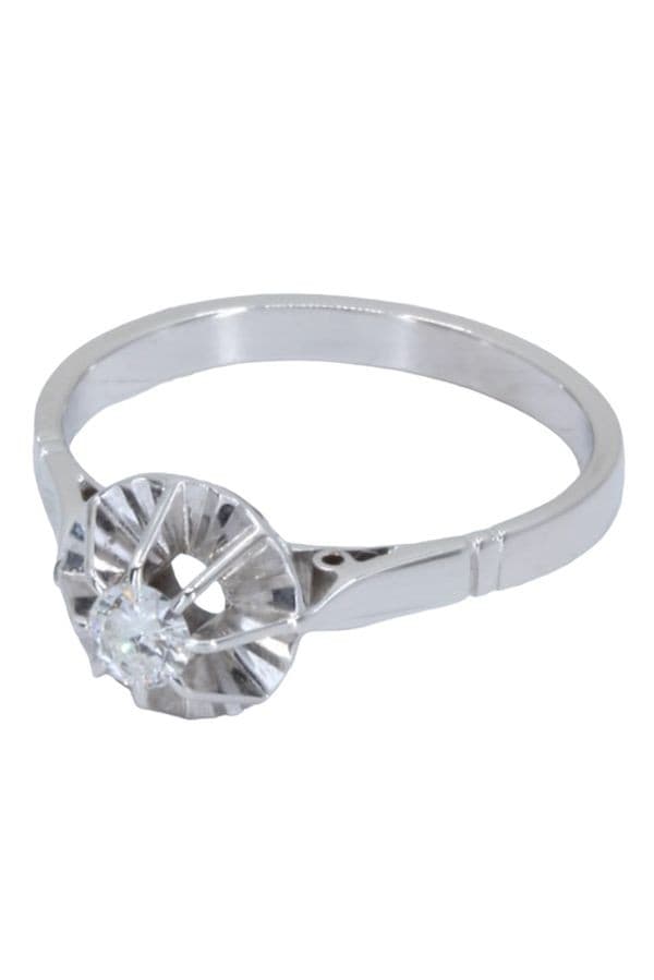SOLITAIRE ANCIEN DIAMANT 0.15 CARAT — vue 5