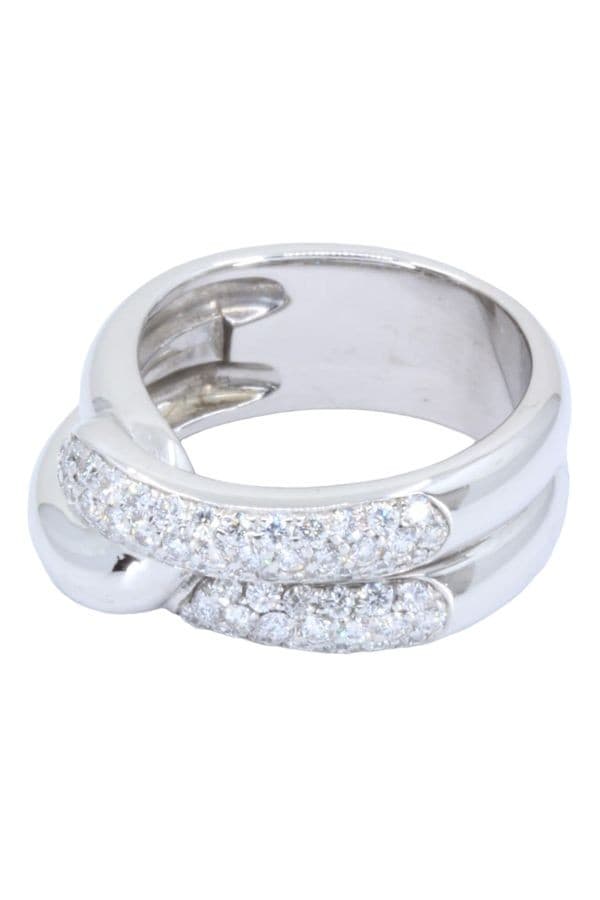 BAGUE ENTRELACÉE DIAMANTS — vue 3