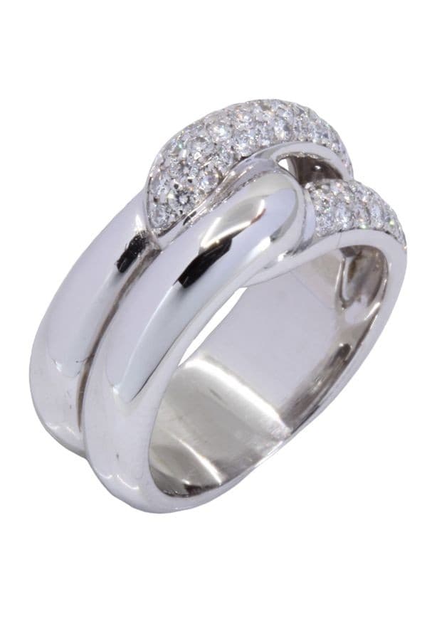 BAGUE ENTRELACÉE DIAMANTS — vue 5