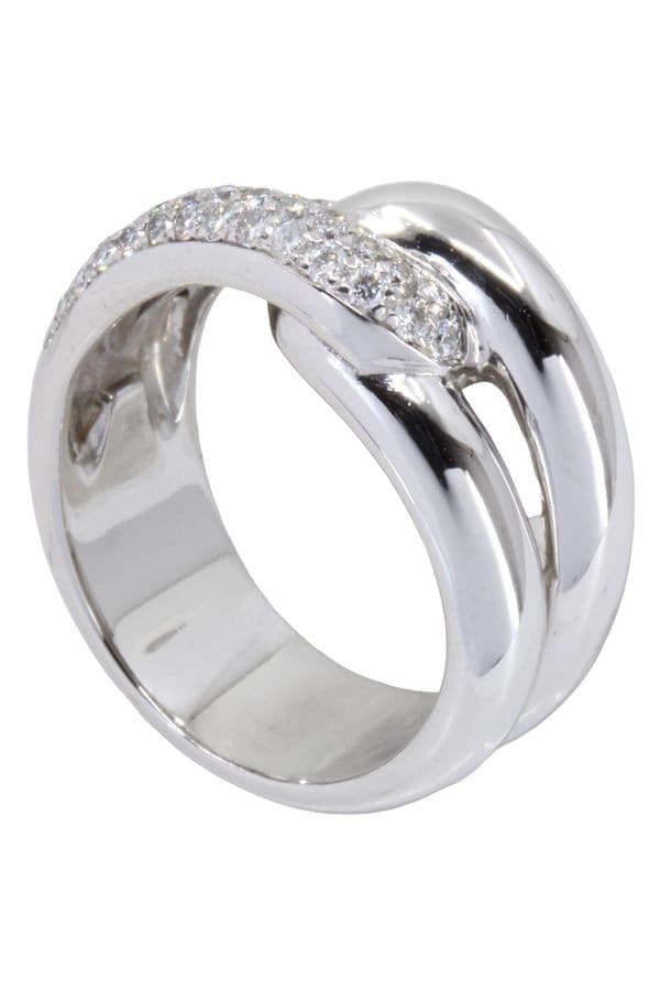 BAGUE ENTRELACÉE DIAMANTS — vue 6