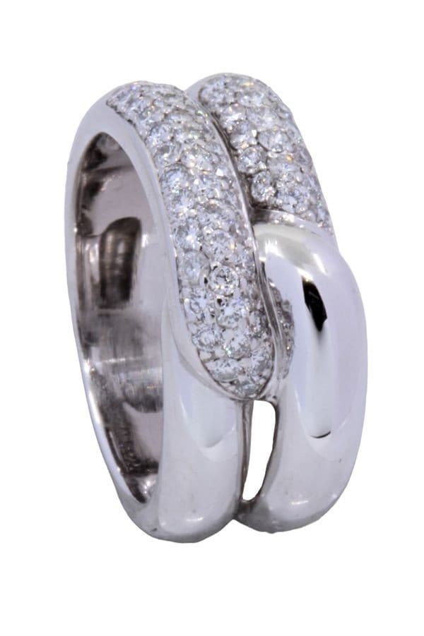 BAGUE ENTRELACÉE DIAMANTS — vue 4