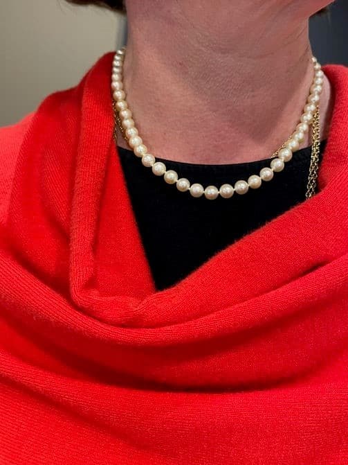 COLLIER DE PERLES CHOKER — vue 2