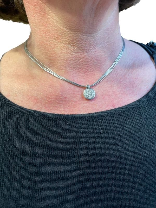 COLLIER MULTI RANGS DIAMANTS — vue 2