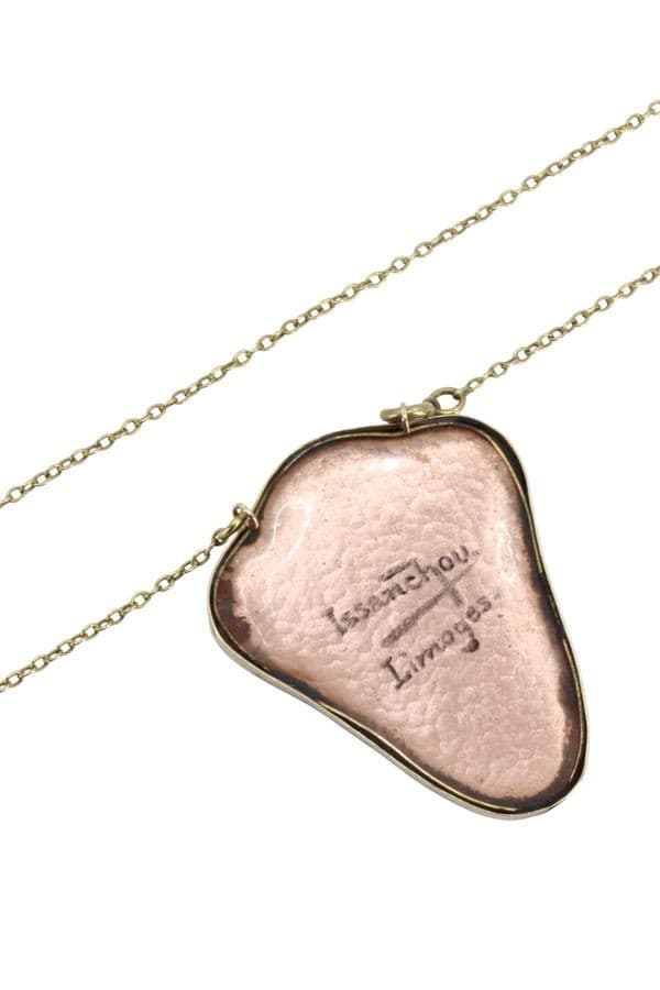 COLLIER ANCIEN ÉMAIL DE LIMOGES — vue 4