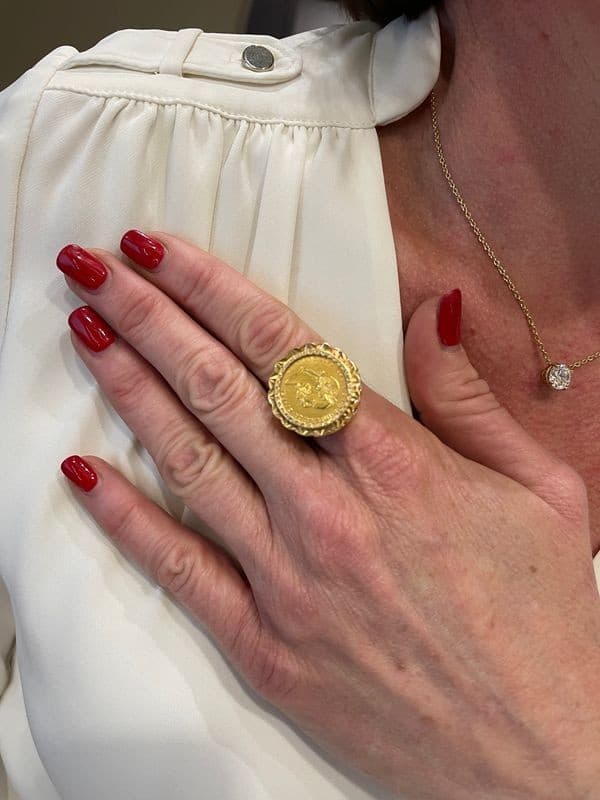 BAGUE PIÈCE 4 FLORINS — vue 2