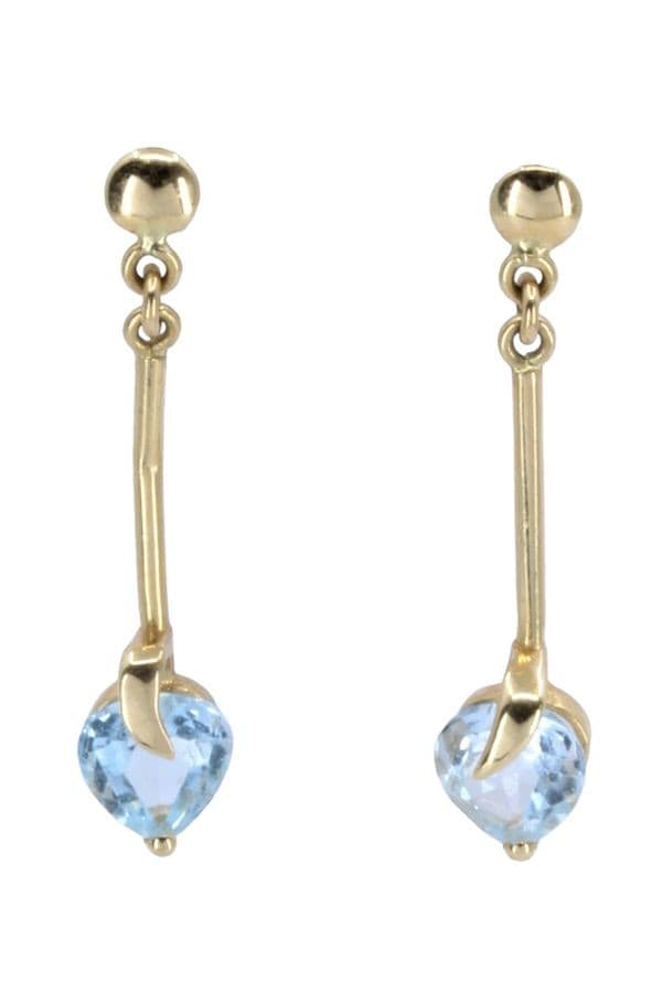 BOUCLES D'OREILLES PENDANTES TOPAZES — vue 1