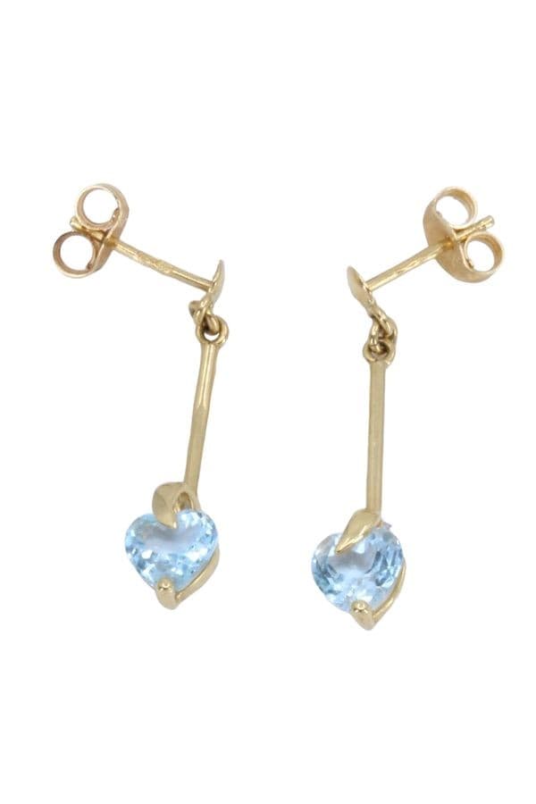 BOUCLES D'OREILLES PENDANTES TOPAZES — vue 3