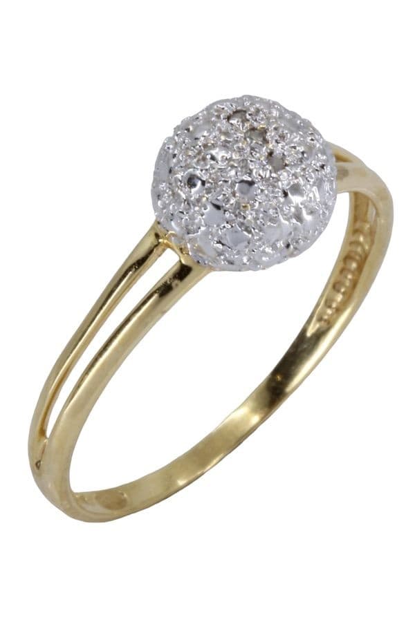 BAGUE BOULE DIAMANTS — vue 3